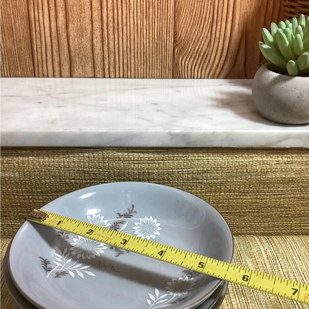 Vintage Seyfi Fine China Starlite 3171 Berry Bowls elegant gray